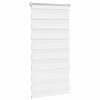 vidaXL Estor Zebra 40,9x100 cm Tejido Ancho 36,7 cm Blanco