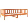vidaXL Estructura de cama con cabecera Marr&oacute;n cera 90 x 190 cm