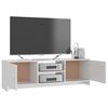 vidaXL Mueble para TV madera contrachapada blanco 120x30x37,5 cm