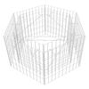 vidaXL Arriate hexagonal de gaviones 100x90x50 cm