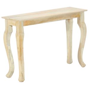 vidaXL Mesa consola de 110x35x77 cm, madera maciza de mango