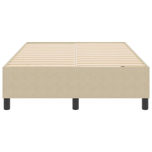 vidaXL Cama de plataforma Verde gris&aacute;ceo 120 x 190 cm tela