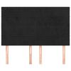 vidaXL Cabecero Terciopelo Negro 144x5x118/128 cm