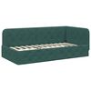 vidaXL Estructura de cama en esquina Verde oscuro 90 x 200 cm