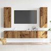 vidaXL Conjunto de mueble de TV 5 piezas montado la pared madera vieja