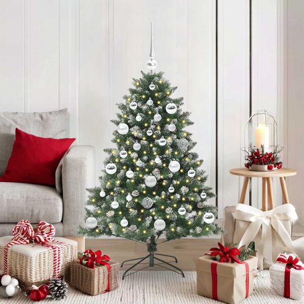 vidaXL Árbol de Navidad artificial con 150 LED Verde 85 x 85 x 120 cm