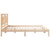 vidaXL Cama extralarga sin colch&oacute;n madera maciza 180x210 cm