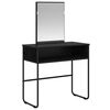 vidaXL Mesa Tocador Roble Negro 81 x 40 x 131 cm Madera de ingenier&iacute;a