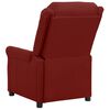 vidaXL Sillón de masaje eléctrico cuero sintético rojo tinto