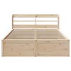 vidaXL Estructura de cama con cabecero madera maciza pino 120x190 cm