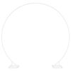vidaXL Arco de boda sencillo Blanco 220 x 45 x 200 cm Acero