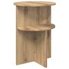 vidaXL Mesa lateral Roble artisan &Oslash; 39,5 x 55 cm Madera de Ingenier&iacute;a