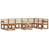 vidaXL Conjunto de sof&aacute;s de exterior 9 pcs Natural