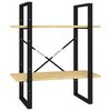 vidaXL Estanter&iacute;a de 2 niveles madera maciza de pino 60x30x70 cm
