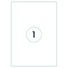 rillprint Etiquetas autoadhesivas 210x297 mm 1000 hojas blanco