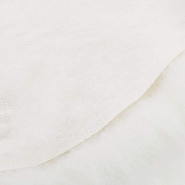 vidaXL Cubierta de asiento de piel de oveja islandesa crema 70x110 cm