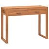 vidaXL Escritorio con 2 cajones madera de teca 100x40x75 cm