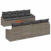 vidaXL Conjunto de sofá de jardín 7 pcs Gris