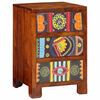 vidaXL Mesita de noche 40x40x60 cm madera maciza de acacia