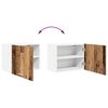vidaXL Mueble colgante con puerta 2 pcs Madera Vieja y 50 x 31 x 40 cm
