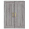 vidaXL Armario de pared madera ingeniería gris Sonoma 69,5x34x90 cm