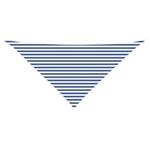 vidaXL Toldo Vela de Sombra Azul y Blanco 4 x 4 x 5,8 m