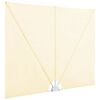 vidaXL Toldo lateral plegable terraza color crema 240x160 cm