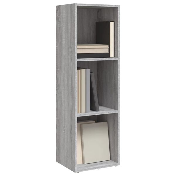 vidaXL Estanter&iacute;a/mueble de TV contrachapada gris Sonoma 36x30x114 cm
