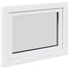 vidaXL Ventana de s&oacute;tano "RISOR" 80x70 cm oscilobatiente DIN izquierda blanca
