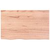 vidaXL Estante pared madera roble tratada marrón claro 80x50x(2-6) cm