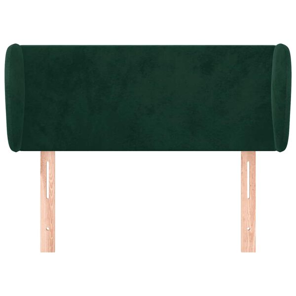 vidaXL Cabecero de terciopelo verde oscuro 93x23x78/88 cm