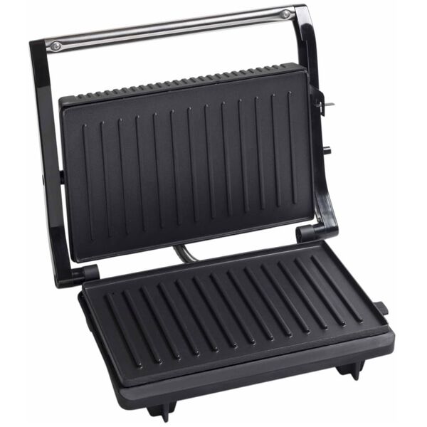 Bestron Plancha grill 750 W plateado y negro acero inoxidable APG150