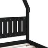 vidaXL Estructura de cama para ni&ntilde;os madera de pino negro 90x190 cm