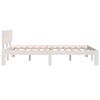 vidaXL Estructura de cama doble peque&ntilde;a sin colch&oacute;n blanco 120x190 cm