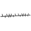 vidaXL Kit de herrajes para puertas correderas acero negro 305 cm