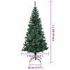 vidaXL &Aacute;rbol de Navidad Artificial Preiluminado Verde 210 cm