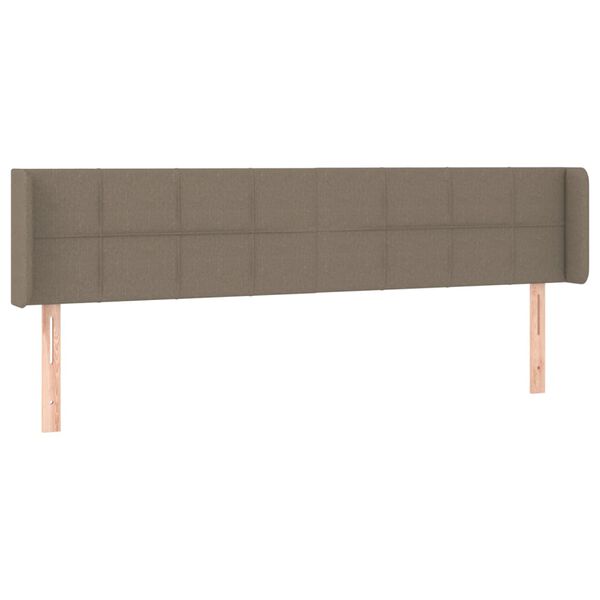 vidaXL Cabecero de tela gris taupe 183x16x78/88 cm