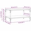 vidaXL Mesa de Caf&eacute; Roble Negro 81 x 50 x 40 cm Madera de ingenier&iacute;a