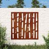 vidaXL Adorno de pared de jard&iacute;n acero corten dise&ntilde;o bamb&uacute; 55x55 cm