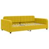 vidaXL Sof&aacute; cama nido terciopelo amarillo 100x200 cm