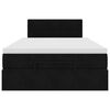 vidaXL Estructura de cama otomana colch&oacute;n terciopelo negro 120x200cm