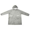 vidaXL Sudadera manta Gris m Forro Polar y Franela