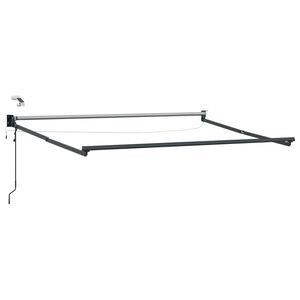 vidaXL Estructura de toldo retr&aacute;ctil el&eacute;ctrico Antracita 2,5 x 2 m