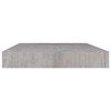 vidaXL Estante flotante de pared gris hormig&oacute;n MDF 50x23x3,8 cm