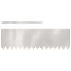 vidaXL Borduras para césped 30 pcs Plateado 100 x 0.5 x 30 cm