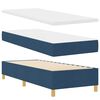 vidaXL Cama tipo Box Spring con colch&oacute;n Azul 80 x 200 cm tela