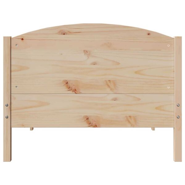 vidaXL Estructura de cama sin colch&oacute;n madera maciza de pino 90x200 cm