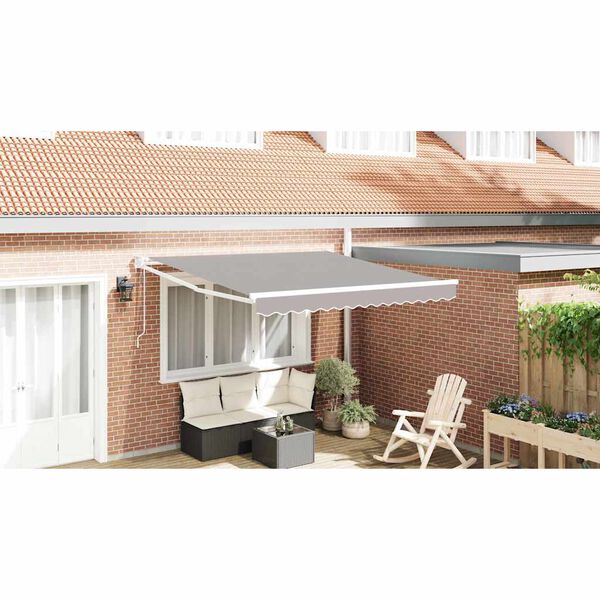 vidaXL Toldo Gris Claro 300 x 250 x 165 cm Poli&eacute;ster
