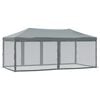 vidaXL Carpa para fiestas plegable con paredes gris antracita 3x6 m