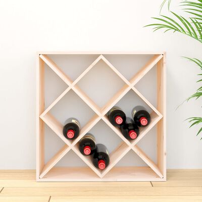 Botellero rústico de madera montado en la pared, para 24 botellas, vertical,  juego de 3